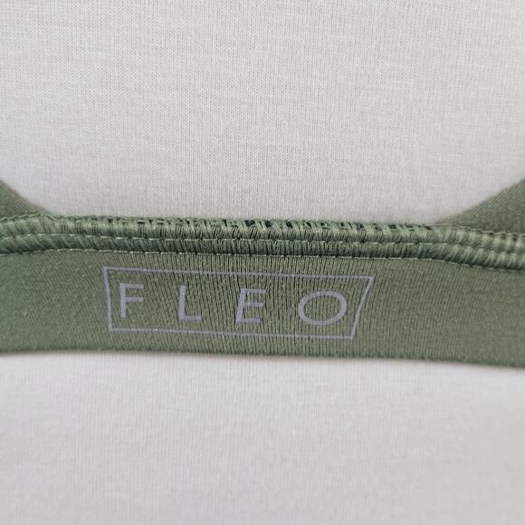 Fleo Reinette Sports Bra Medium Support Olive Green Size Small - Picture 5 of 6